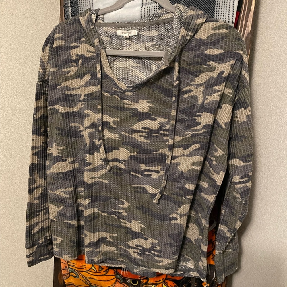 Camo Waffle Sweater
